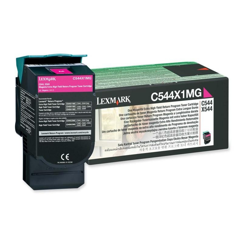 Cartus Toner Original Lexmark C544X1MG, Magenta, 4000 pagini