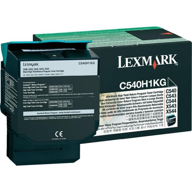 Cartus Toner Original Lexmark C540H1KG, Black, 2500 pagini