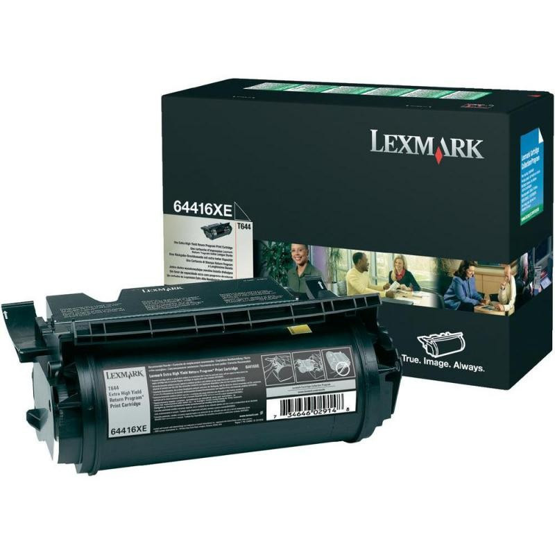 Cartus Toner Original Lexmark 64416XE, Black, 32000 pagini