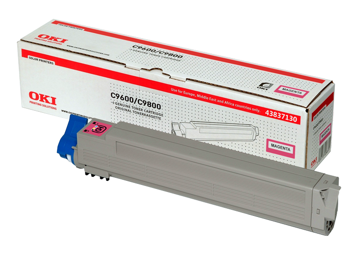 Cartus Toner Original Oki 43837130 Magenta, 22000 pagini