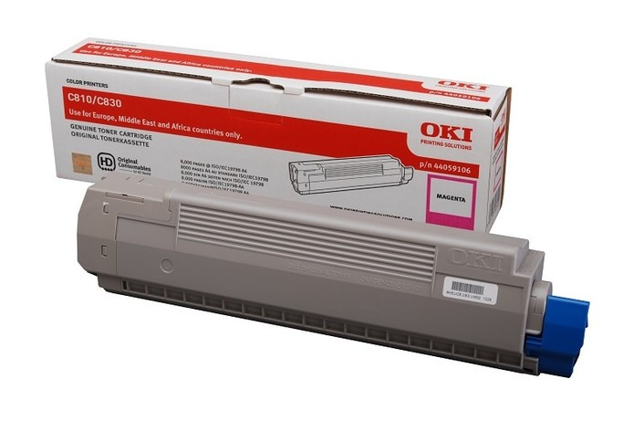 Cartus Toner Original Oki 44059106 Magenta, 8000 pagini