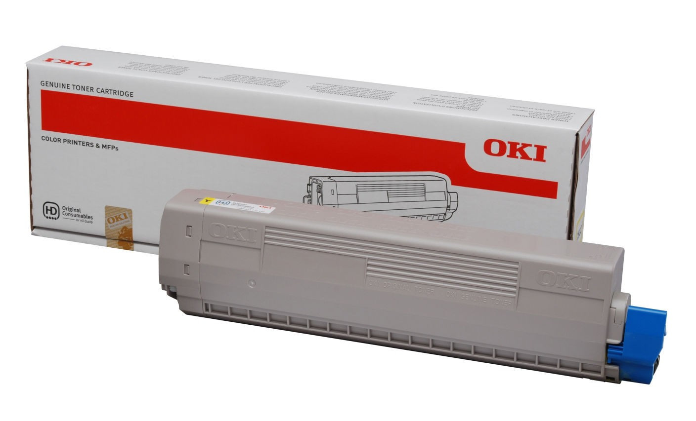 Cartus Toner Original Oki 44844613 Yellow, 7300 pagini