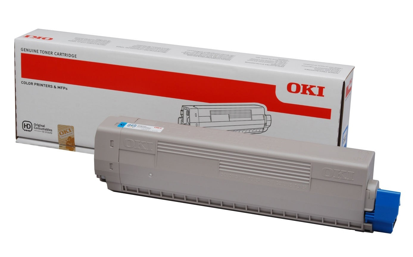 Cartus Toner Original Oki 44844615 Cyan, 7300 pagini