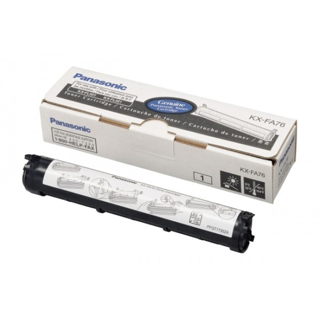 Cartus Toner Original Panasonic KX-FA76A-E Black, 2000 pagini