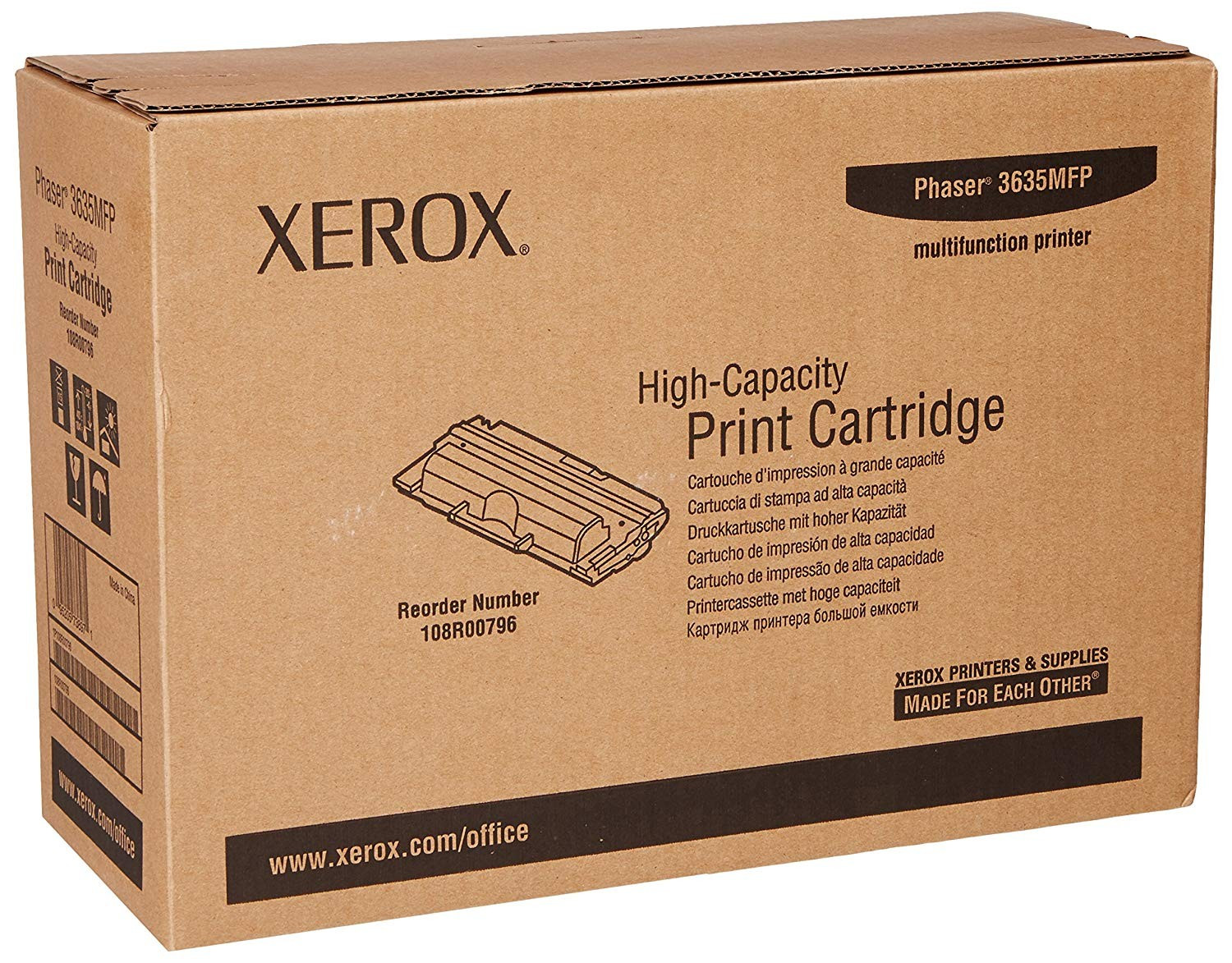Cartus Toner Original Xerox 108R00796 Black, 10000 pagini