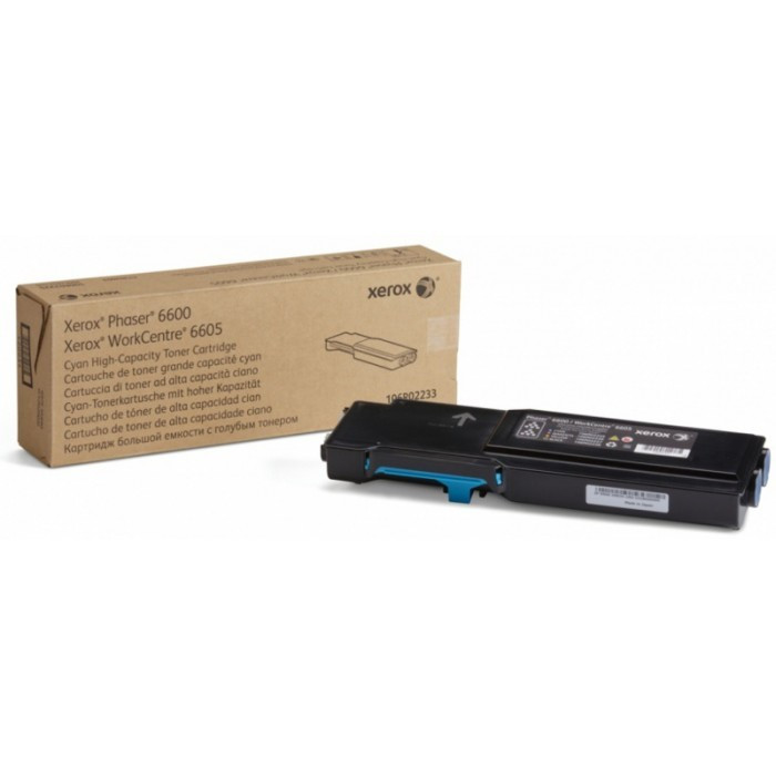 Cartus Toner Original Xerox 106R02233 Cyan, 6000 pagini