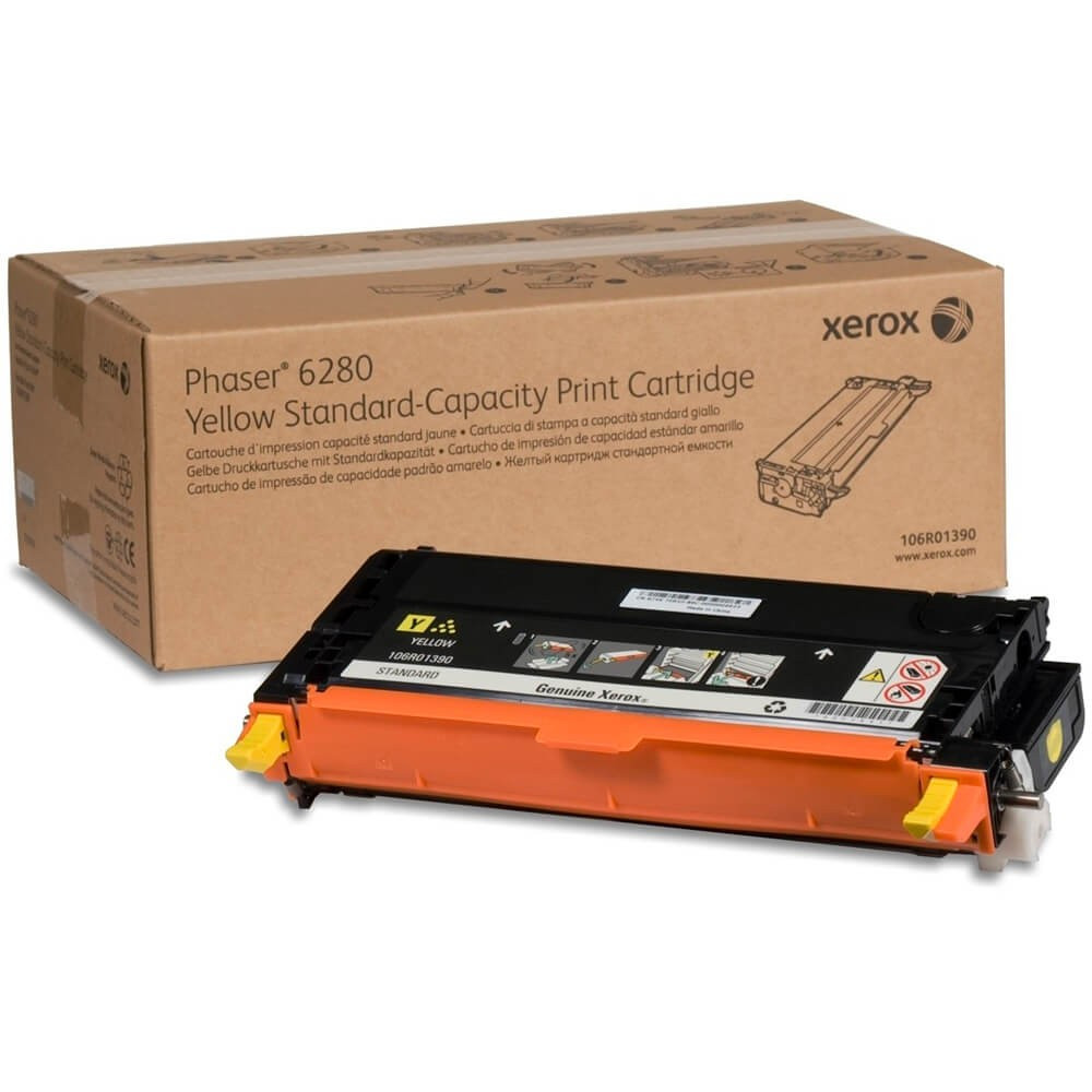 Cartus Toner Original Xerox 106R01390 Yellow, 2200 pagini