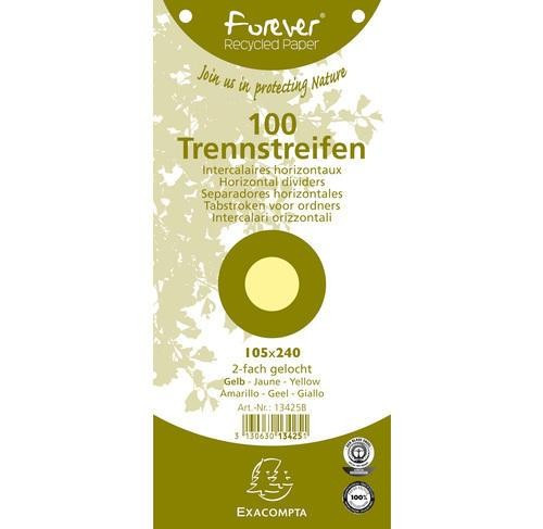 Separatoare Carton 105X240 Mm Exacompta Galben