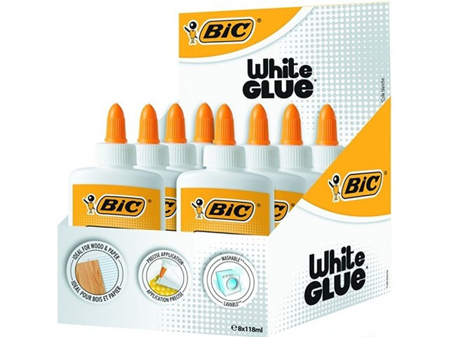 Lipici Aracet BIC, 118 ml, 8 buc/cutie, alb