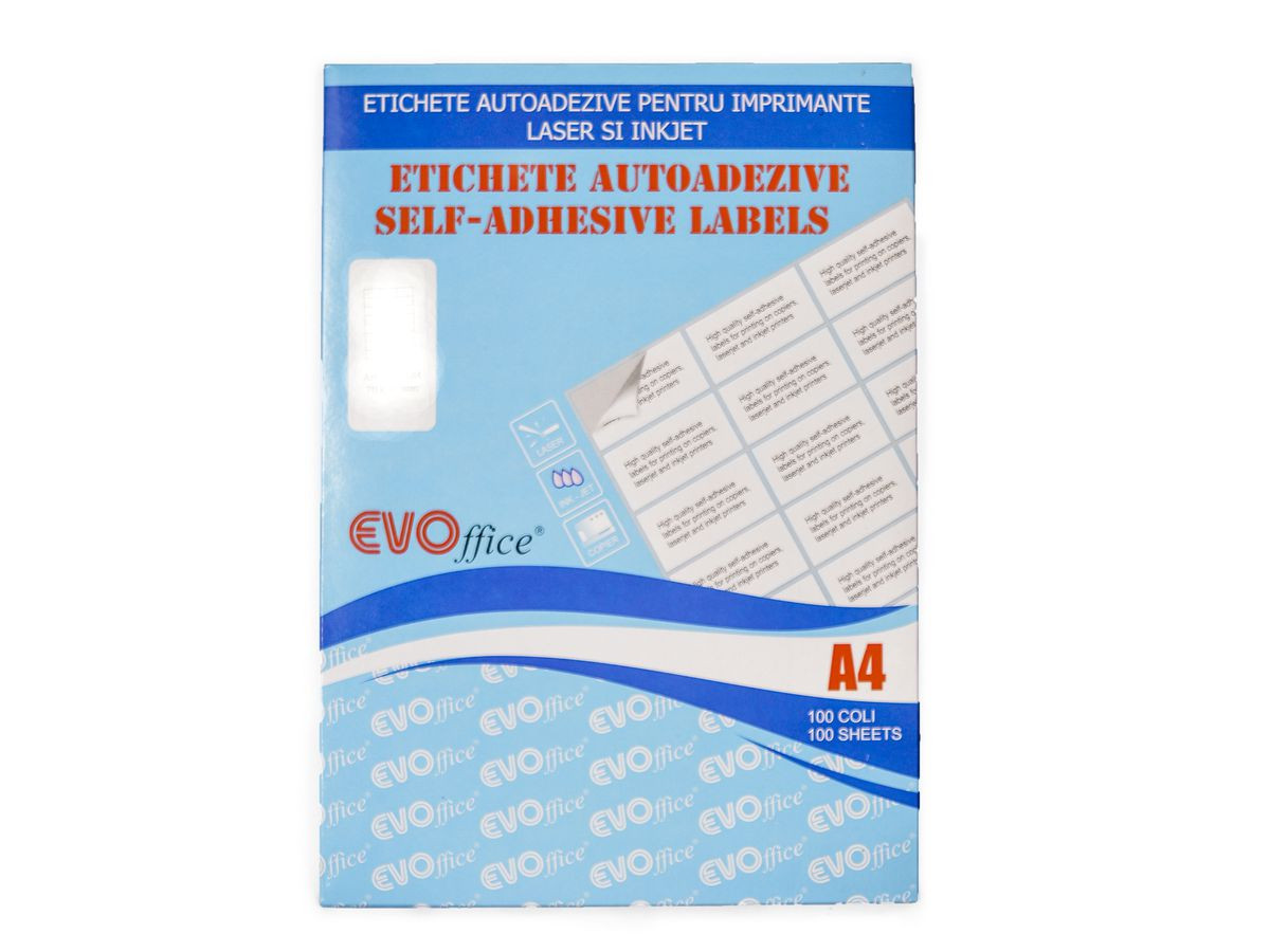 Etichete autoadezive 12/A4, 105x48 mm, 100 coli/top