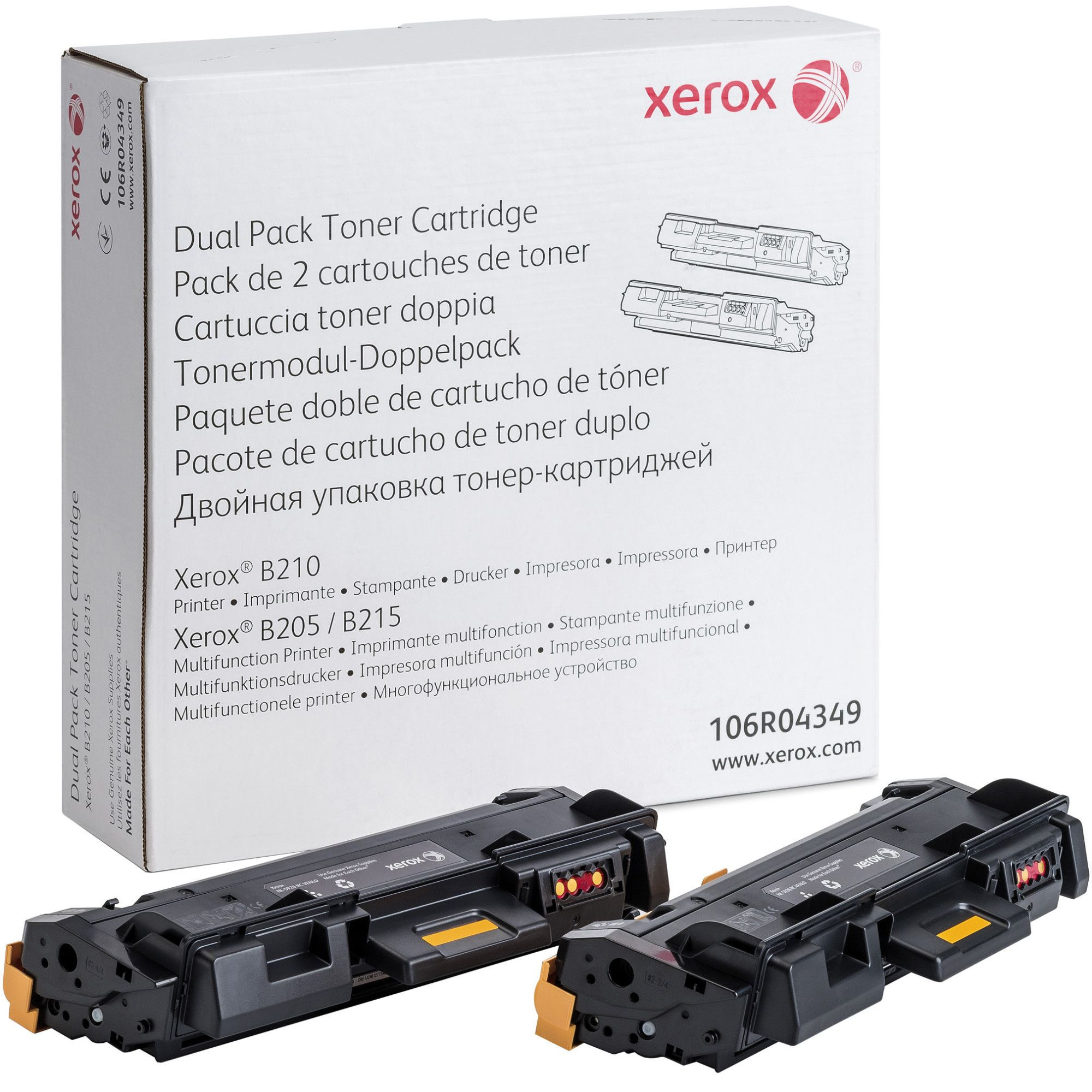 Cartus Toner Original Xerox 106R04349 Black, 6000 pagini