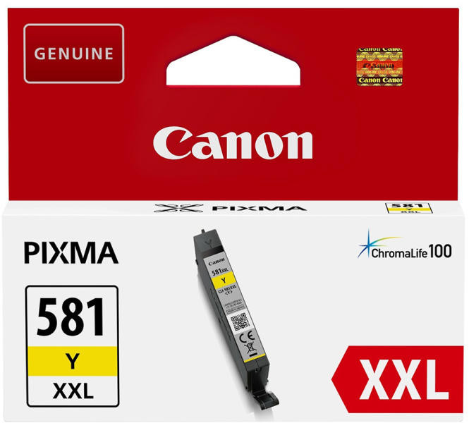 Cartus Cerneala Original Canon CLI-581XXLY Yellow, 824 pagini