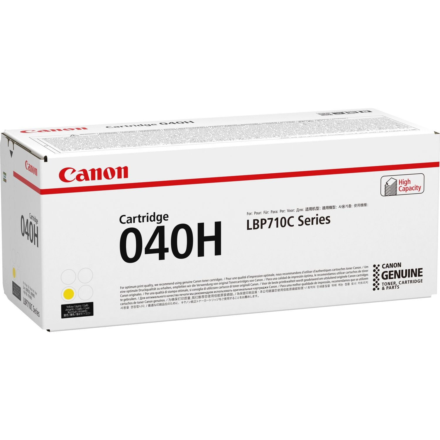 Cartus Toner Original Canon CRG040H Yellow, 10000 pagini