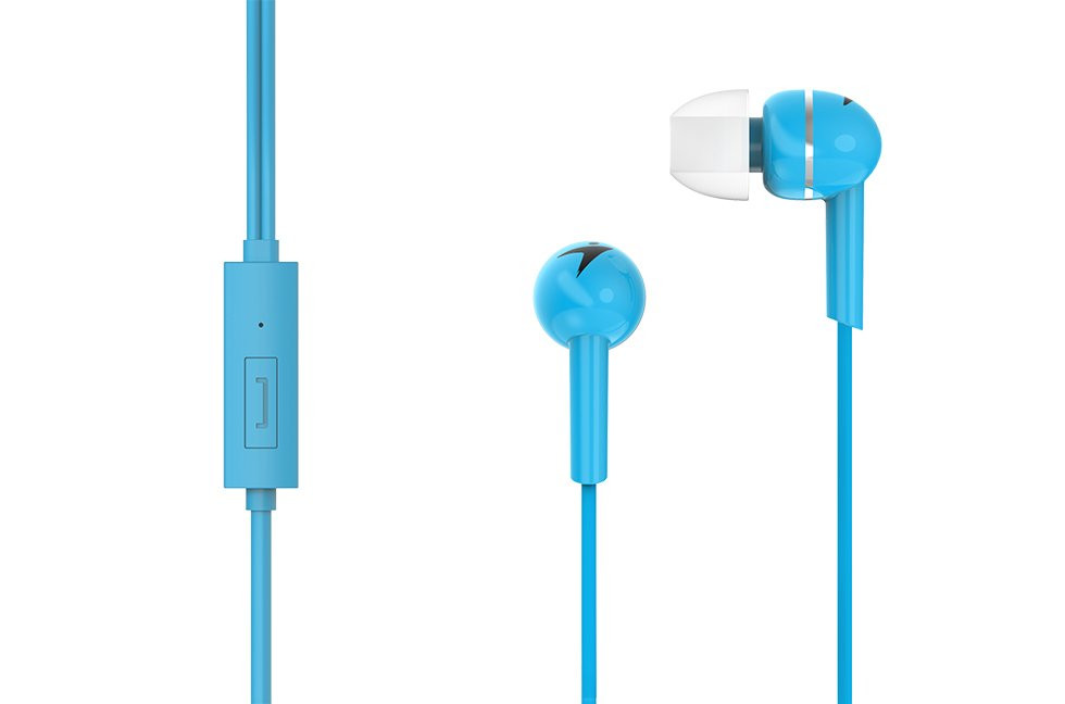 Casti In-Ear Genius cu microfon, smartphone, Albastru 31710006402