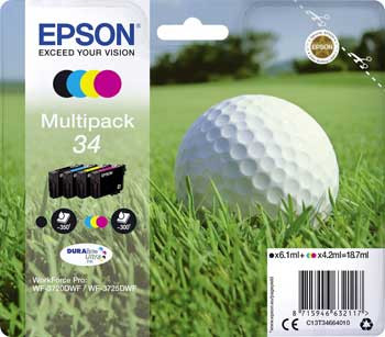 Cartus Cerneala Original Epson 34 C13T34614010, CMYK