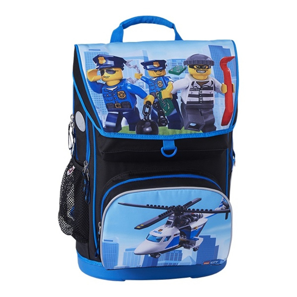 Ghiozdan scoala Maxi + sac sport, LEGO Core Line - design City Police Chopper