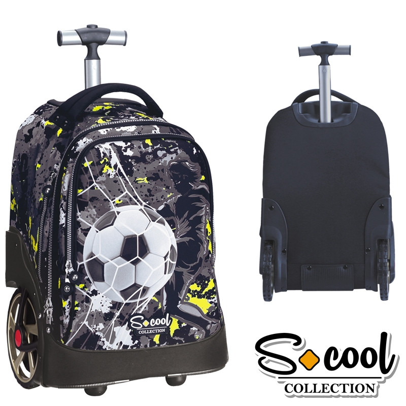 Ghiozdan Trolley Compartiment Laptop, TEAM LEADER 48x32x23cm - S-COOL