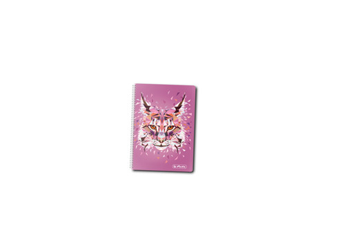 Caiet Cu Spirala 10X14 Cm 200F Patratele Wild Animals Lynx Herlitz