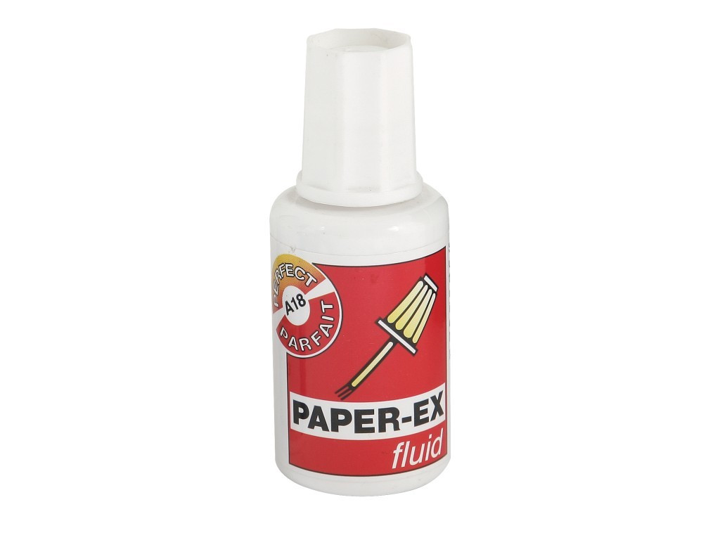 Corector Fluid Cu Pensula Paper-Ex
