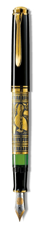 Stilou Toledo M900 M, Penita Aur 18K, Gravat Manual, Accesorii Placate Cu Aur Pelikan