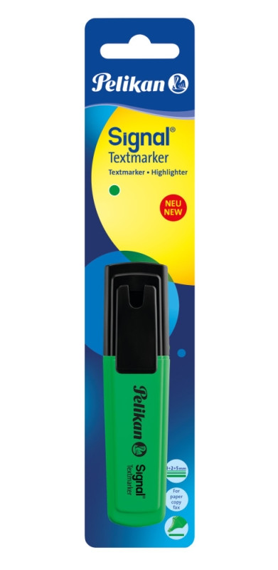 Textmarker Signal, Verde Florescent, 1 Buc, Blister Pelikan