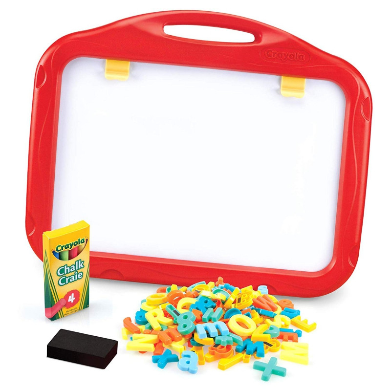 Tabla magnetica 3 in 1 Crayola, cu 2 fete, cu creta si accesorii