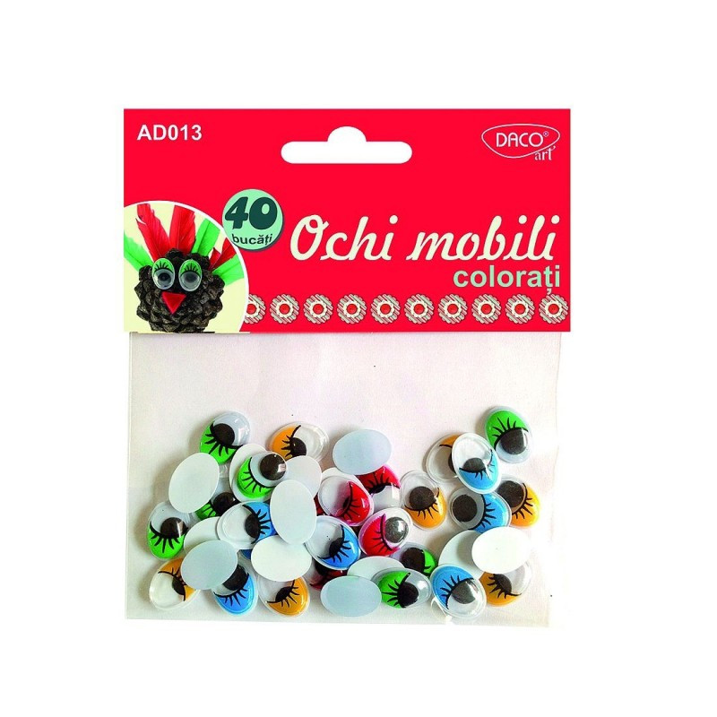 Accesorii craft Daco, Ochi mobili colorati