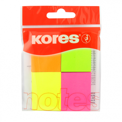 Notes Adeziv 40 X 50 Mm 4 Culori Neon X 50 File Kores