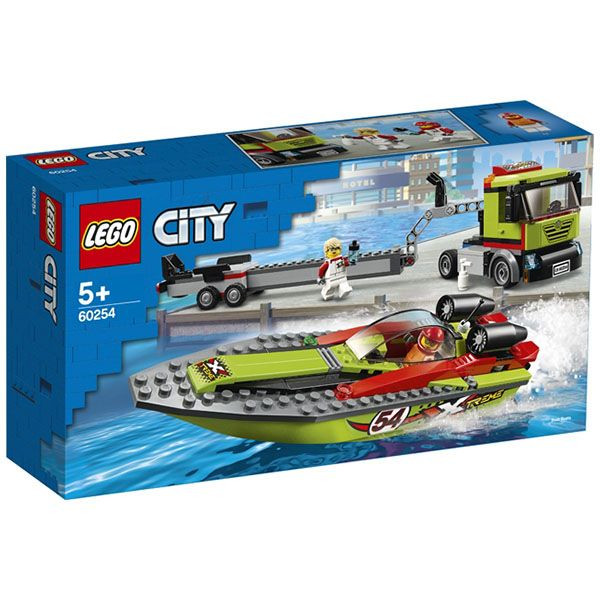 Lego City: Transportorul Bărcilor De Curse 60254