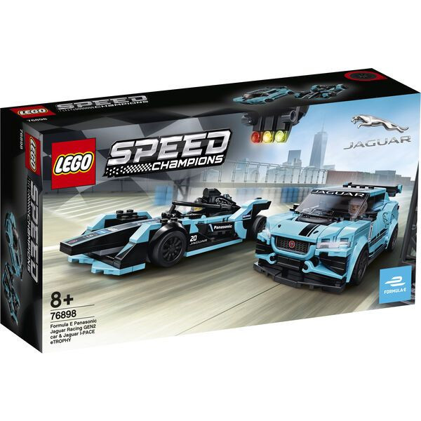 Lego Speed Champions: Formula E Panasonic Jaguar Racing Gen2 Car & Jaguar I-Pace Etrophy 76898