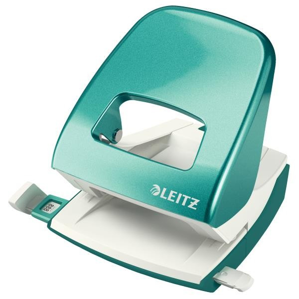 Perforator 30 Coli Model 5008 Metalizat Leitz Turquoise Metalizat