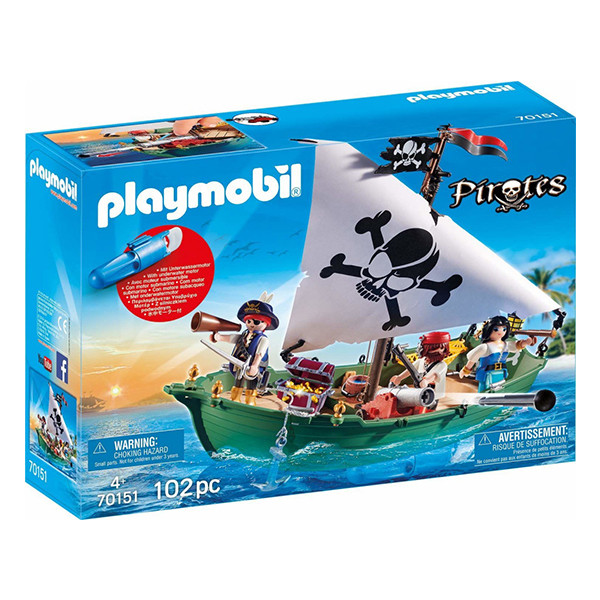 Playmobil Pirates - Navă pirat cu motor subacvatic 70151