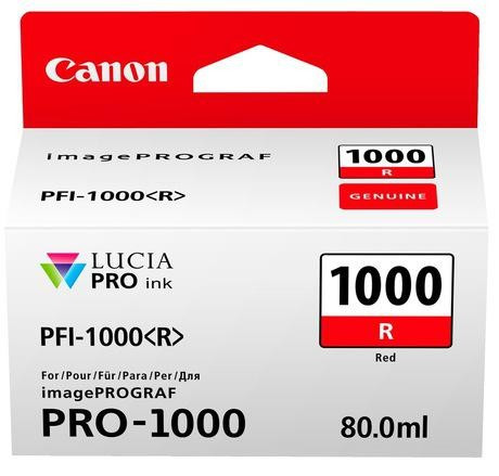 Cartus cerneala original Canon PFI1000R, BS0554C001AA, Red