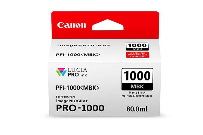 Cartus cerneala original Canon PFI1000MBK, BS0545C001AA, Matte Black