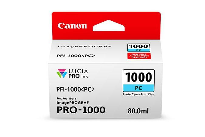 Cartus cerneala original Canon PFI1000PC, BS0550C001AA, Photo Cyan