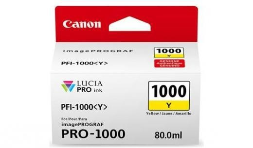 Cartus cerneala original Canon PFI1000Y, BS0549C001AA, Yellow