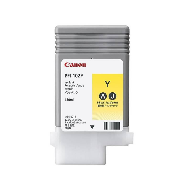 Cartus cerneala original Canon PFI102Y, CF0898B001AA, Yellow