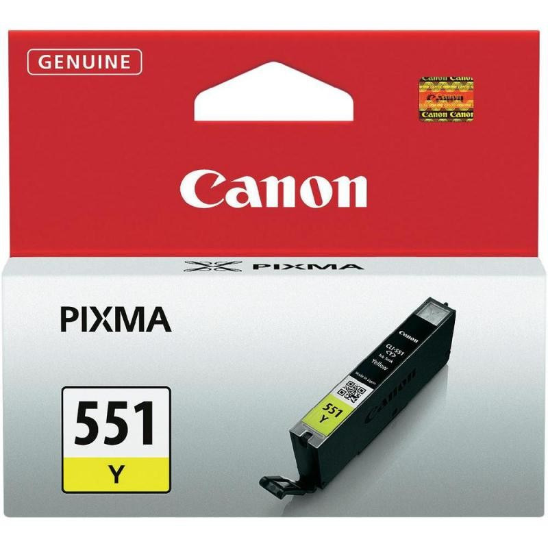 Cartus cerneala original Canon CLI551Y, BS6511B001AA, Yellow