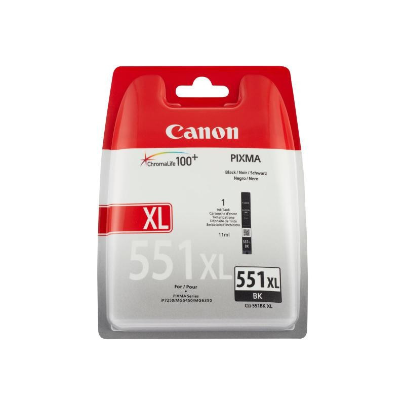 Cartus cerneala original Canon CLI551XL, BS6443B001AA, Black