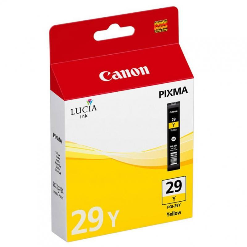 Cartus cerneala original Canon PGI29Y, BS4875B001AA, Yellow