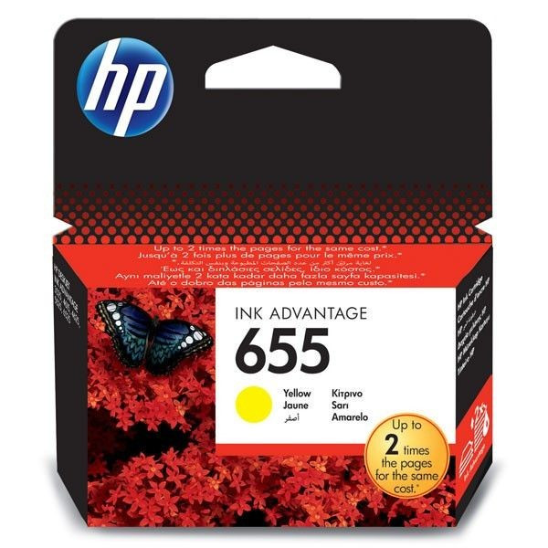 Cartus cerneala original HP 655 CZ112AE, Yellow