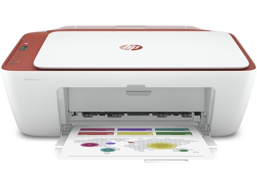 Multifunctionala inkjet color HP Deskjet 2723 All-in-One, A4, Rosu