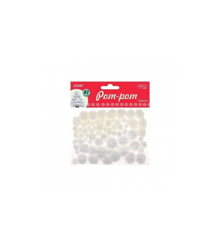 Accesorii craft - AD087 Pom-Pom blanco DACOart