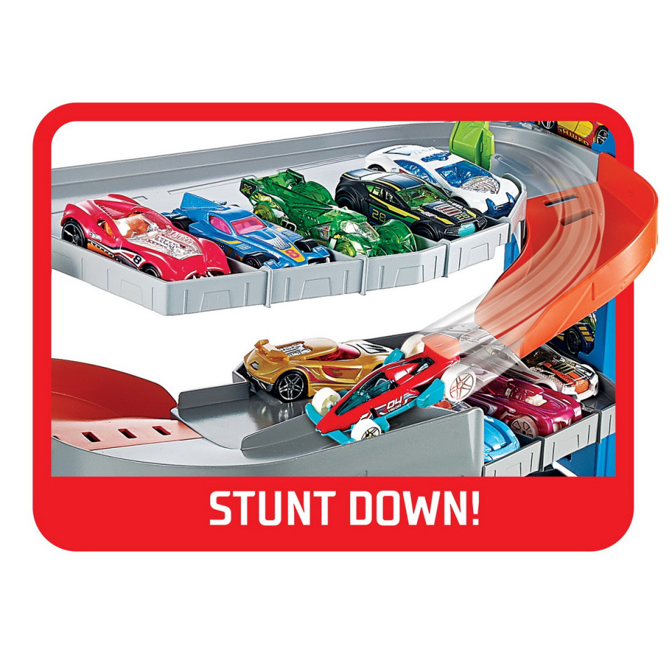 Set de joaca Mattel Hot Wheels Stunt Garage (garajul cu cascadorii)