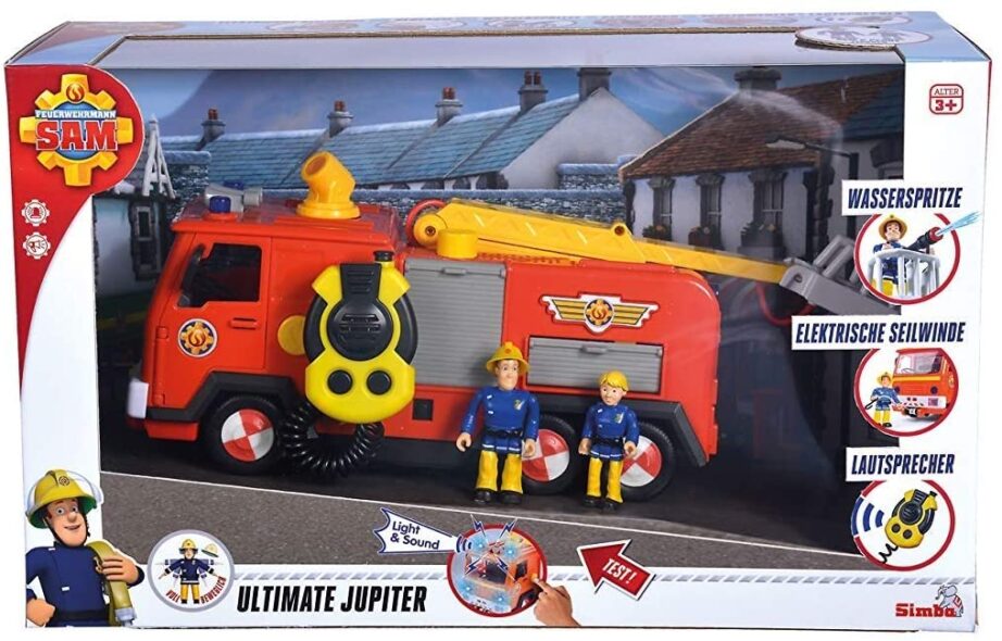 Masina de pompieri Simba Fireman Sam Mega Deluxe Jupiter cu 2 figurine si accesorii - 3 | YEO