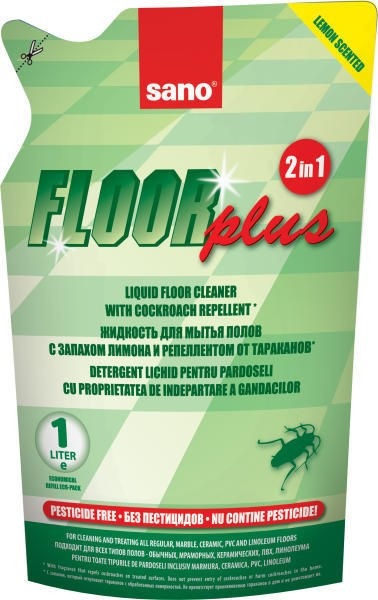 Detergent pardoseli Sano Floor Plus - Rezerva Economica 750ml