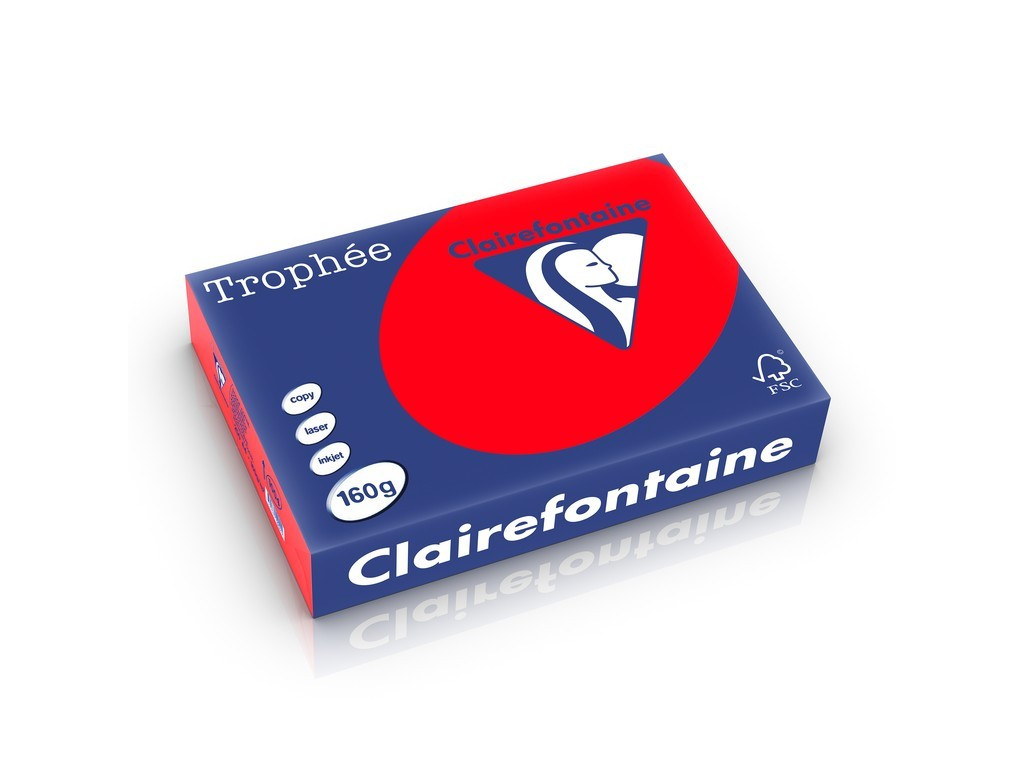 Carton color Clairefontaine Intens, Rosu Coral