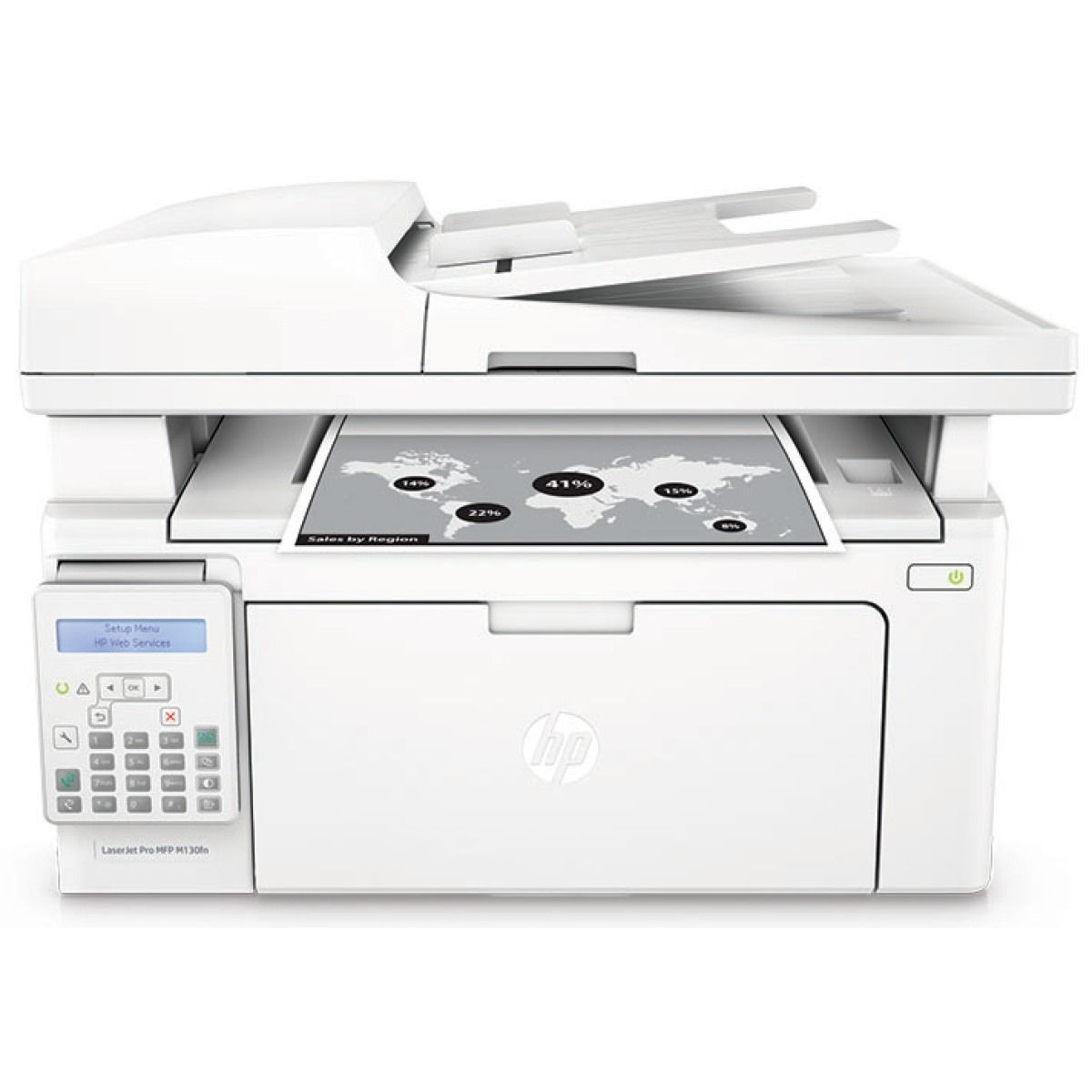 Multifunctionala HP LaserJet Pro MFP M130fn Printer Monocrom G3Q59A, A4, Retea