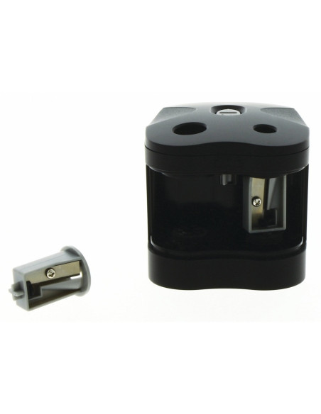 DW-2302332,Ascutitoare electrica dubla DERWENT Professional, cu baterii, pentru birou, negru