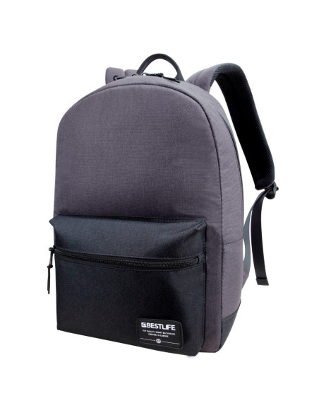 BL-BB-3527G,Rucsac BESTLIFE Audrey, 42x28x16cm, compartiment laptop 14.1 inch, gri